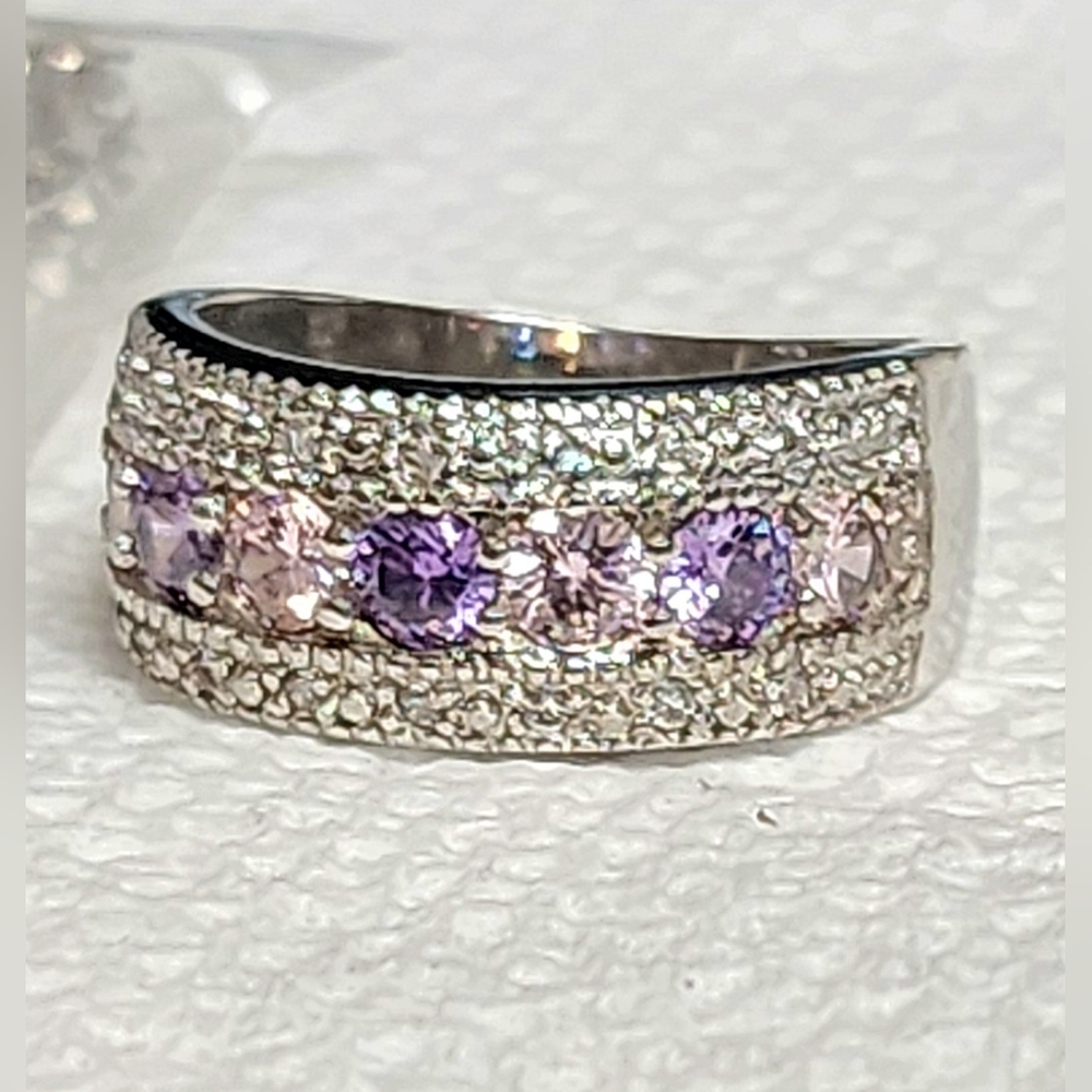 PURPLE PRINCESS RING SIZE 8 - Picture 2 of 11